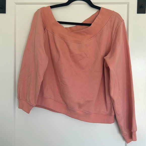 H&M Asymmetrical Sweatshirt, Pink - Picture 1 of 2